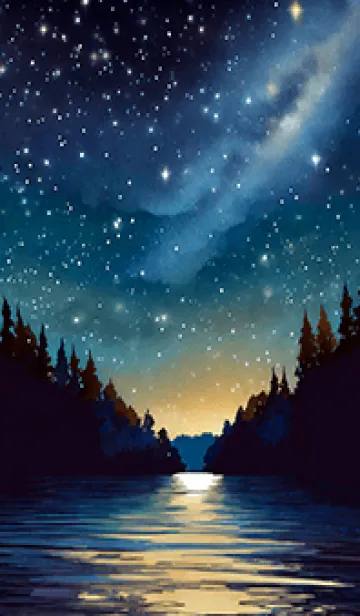 [LINE着せ替え] 穏やかな夜景の着せかえ/814の画像1