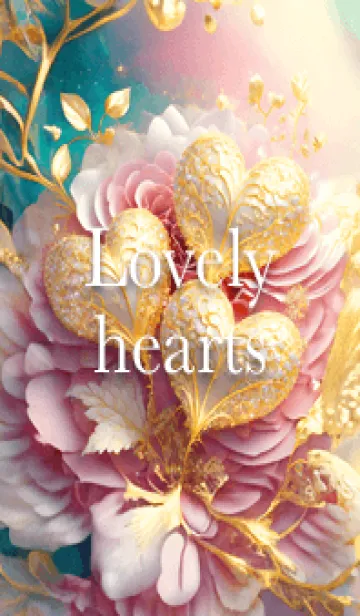 [LINE着せ替え] Lovely hearts04_JPの画像1