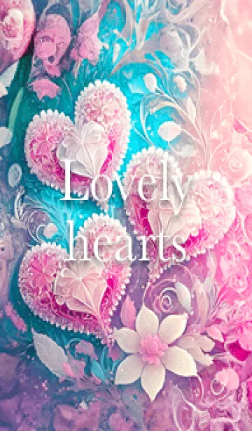 [LINE着せ替え] Lovely hearts06_JPの画像1