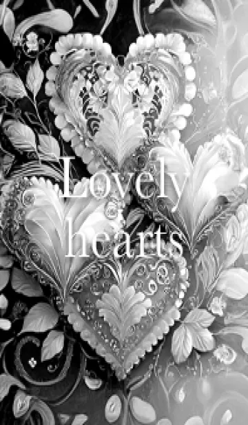 [LINE着せ替え] Lovely hearts08_JPの画像1