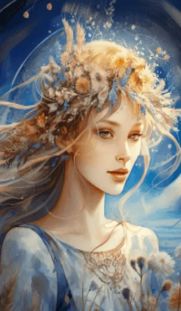 [LINE着せ替え] 運気上昇☆乙女座の女神の画像1