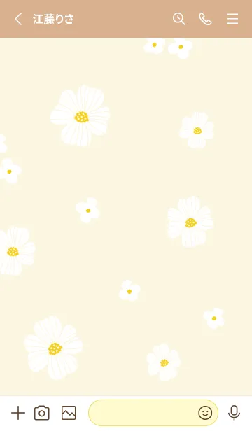 [LINE着せ替え] お花のホワイトリース30の画像2