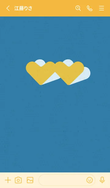 [LINE着せ替え] 2ハートのきせかえ 星の画像2