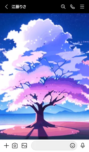 [LINE着せ替え] 冬のサクラ #CRWR06。の画像2