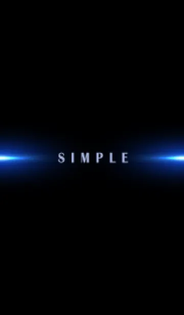 [LINE着せ替え] SIMPLE BLUE LIGHT-BLACK 8の画像1