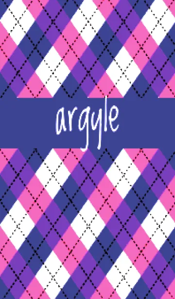 [LINE着せ替え] アーガイル チェック 76の画像1