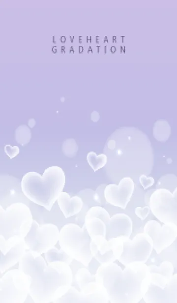 [LINE着せ替え] LOVE HEART GRADATION Purple&Pink 23の画像1