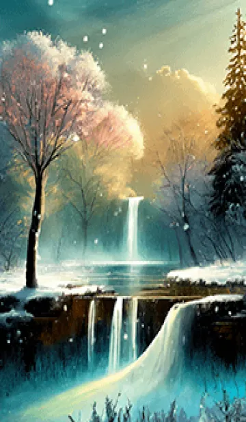 [LINE着せ替え] 優美な冬の風景の着せかえ(Winter-2703)の画像1