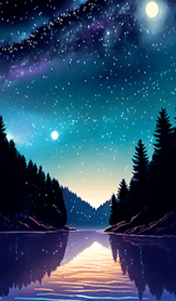 [LINE着せ替え] 穏やかな夜景の着せかえ/829の画像1