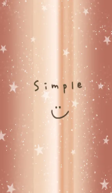 [LINE着せ替え] 赤ゴールド。キラキラ。星。の画像1