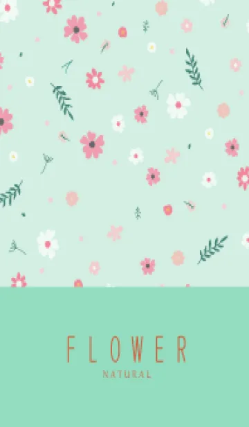 [LINE着せ替え] FLOWER MINT GREEN -NATURAL-87の画像1