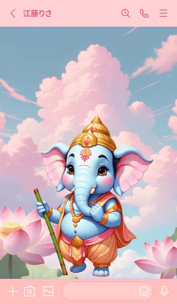 [LINE着せ替え] Love Ganesha  for rich Theme (JP)の画像2