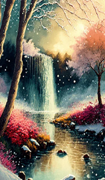 [LINE着せ替え] 優美な冬の風景の着せかえ(Winter-2709)の画像1