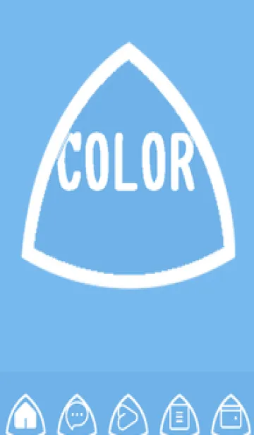 [LINE着せ替え] blue color L51の画像1