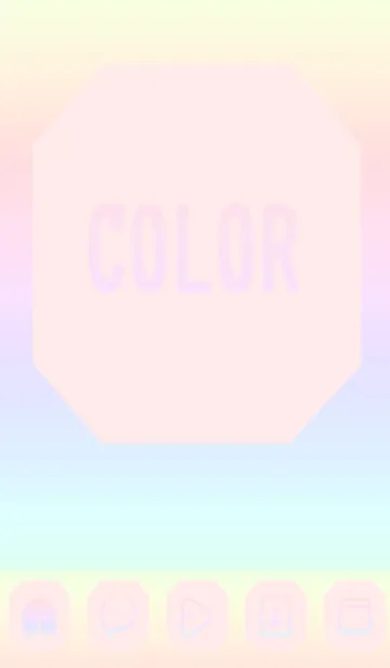 [LINE着せ替え] red color rainbow K08の画像1