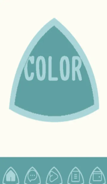 [LINE着せ替え] green color L107の画像1