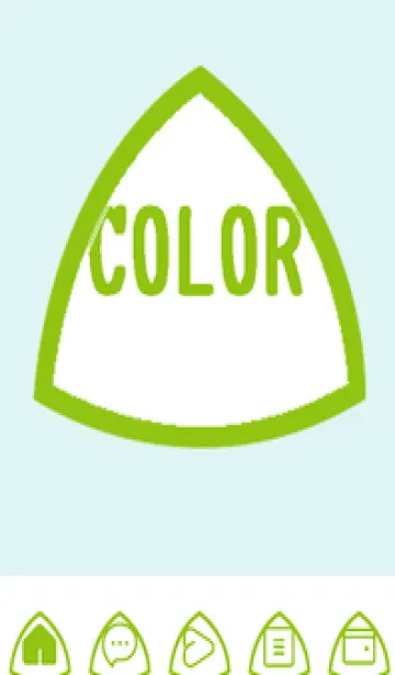 [LINE着せ替え] green color L109の画像1