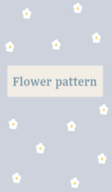 [LINE着せ替え] flower pattern_kusumiblueの画像1