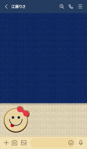 [LINE着せ替え] Smail embroidery.の画像2