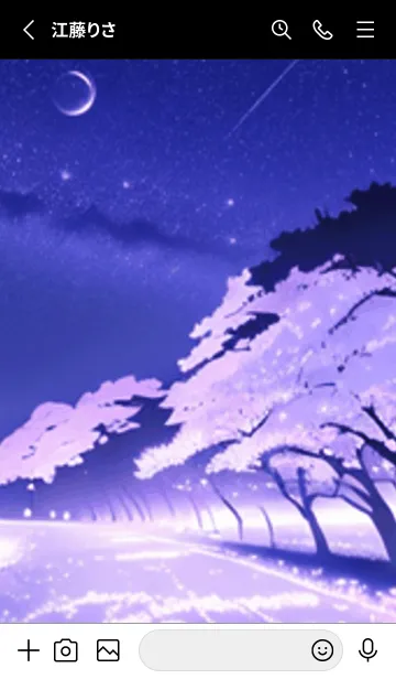 [LINE着せ替え] 冬のサクラ #CSJT09。の画像2