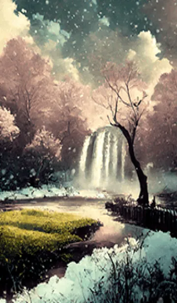 [LINE着せ替え] 優美な冬の風景の着せかえ(Winter-2714)の画像1