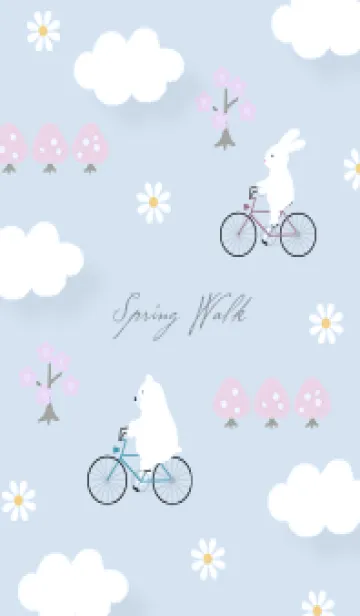 [LINE着せ替え] blue spring walk 09_1の画像1