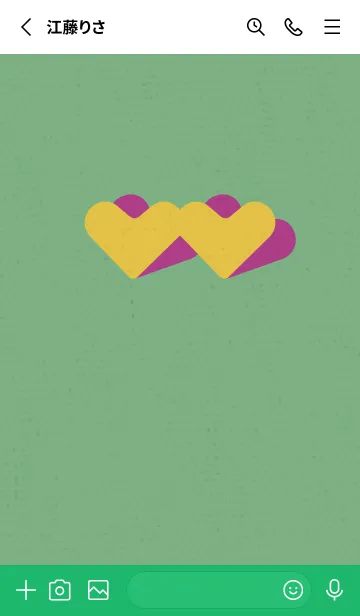 [LINE着せ替え] 2ハートのきせかえ 七夕の画像2