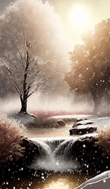 [LINE着せ替え] 優美な冬の風景の着せかえ(Winter-2718)の画像1