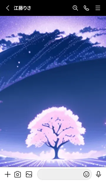 [LINE着せ替え] 冬のサクラ #CSJT04。の画像2