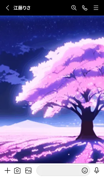 [LINE着せ替え] 冬のサクラ #CRWR027。の画像2