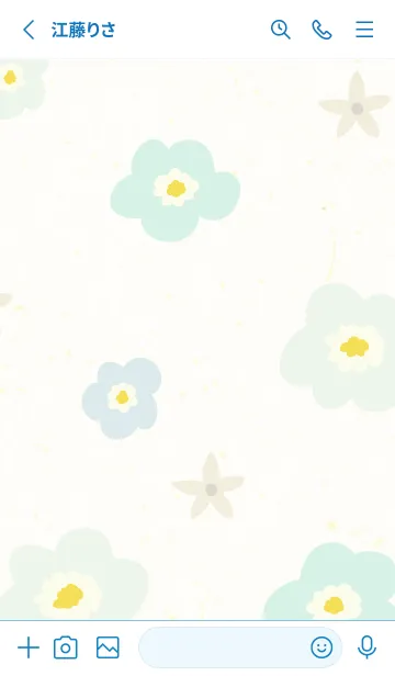 [LINE着せ替え] 北欧風 花 おしゃれ7の画像2