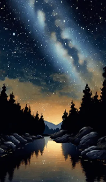 [LINE着せ替え] 穏やかな夜景の着せかえ/847の画像1