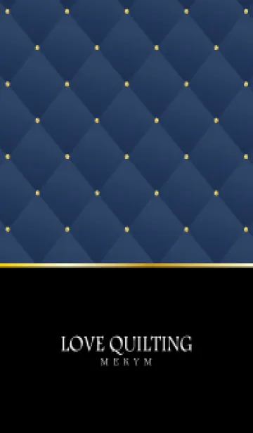 [LINE着せ替え] LOVE QUILTING -chic royal blue-の画像1