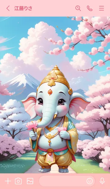 [LINE着せ替え] Ganesha in Chinese Theme (JP)の画像2