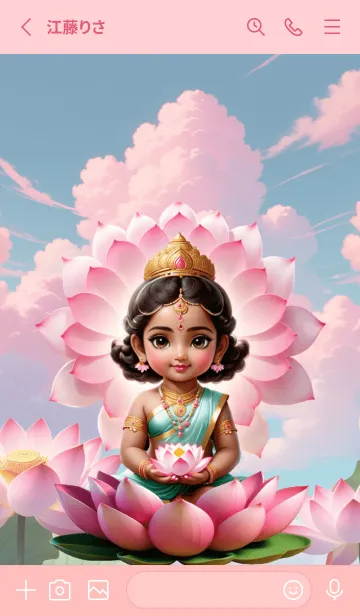 [LINE着せ替え] Love Lakshmi for rich Theme (JP)の画像2