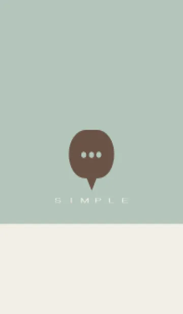 シンプル（beige green)V.1727の着せ替えメイン画像
