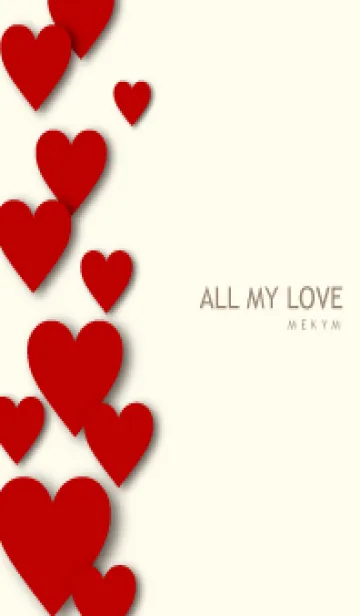[LINE着せ替え] ALL MY LOVE-REDHEART 24の画像1