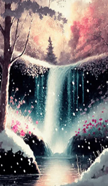 [LINE着せ替え] 優美な冬の風景の着せかえ(Winter-2730)の画像1