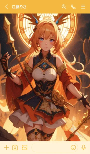 [LINE着せ替え] イメージの創造性美少女 FwG6の画像2