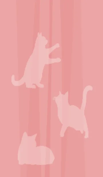 [LINE着せ替え] light pink 猫と猫…の画像1