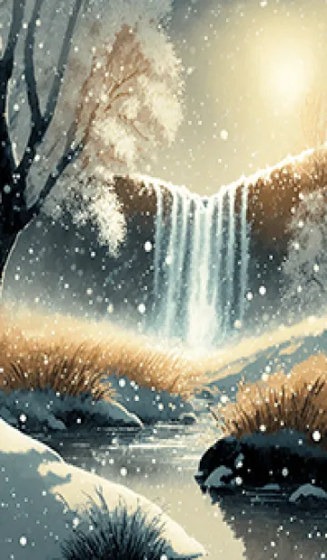 [LINE着せ替え] 優美な冬の風景の着せかえ(Winter-2735)の画像1