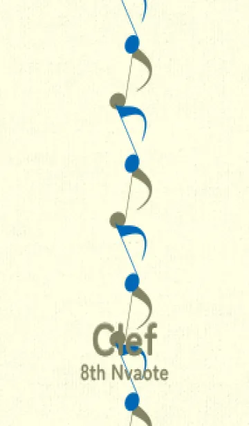 [LINE着せ替え] 八分音符1 コバルトブルーの画像1