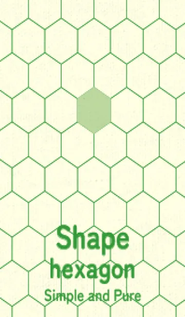 [LINE着せ替え] 六角形のきせかえ ミストグリーンの画像1