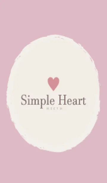 Simple Heart Dusky Pink-NATURAL 8の着せ替えメイン画像