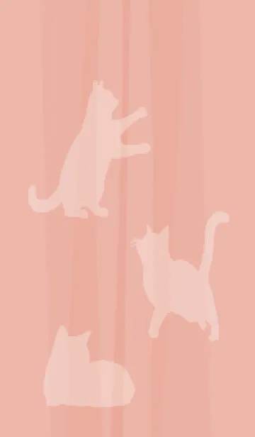 [LINE着せ替え] pink & light blue 猫と猫…の画像1