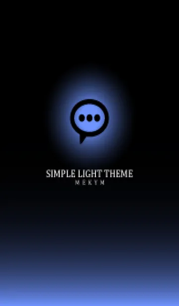 [LINE着せ替え] BLACK - SIMPLE LIGHT ICON GRADATION 3の画像1