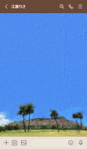 [LINE着せ替え] Oil Painting Diamond Head 17の画像2