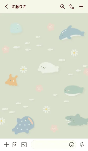 [LINE着せ替え] Matcha 桜舞う海03_1の画像2