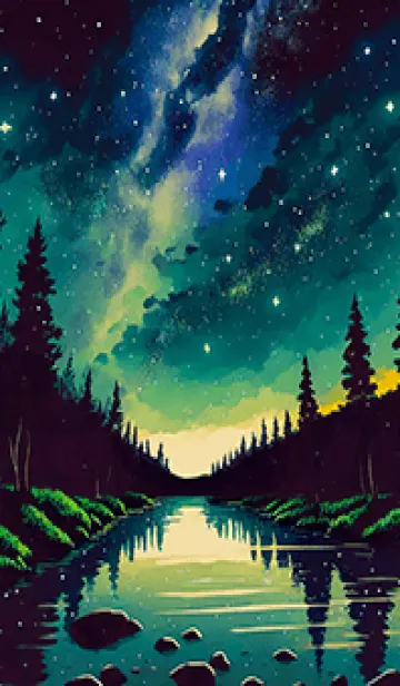 [LINE着せ替え] 穏やかな夜景の着せかえ/865の画像1