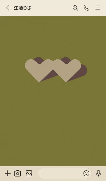 [LINE着せ替え] 2ハートのきせかえ ドライリーフの画像2